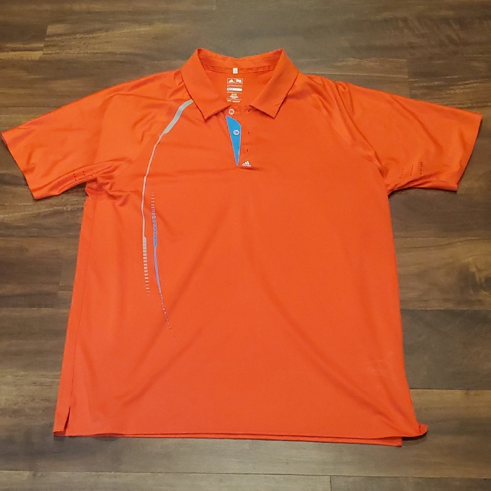 Adidas Men's Vibrant Orange Polo